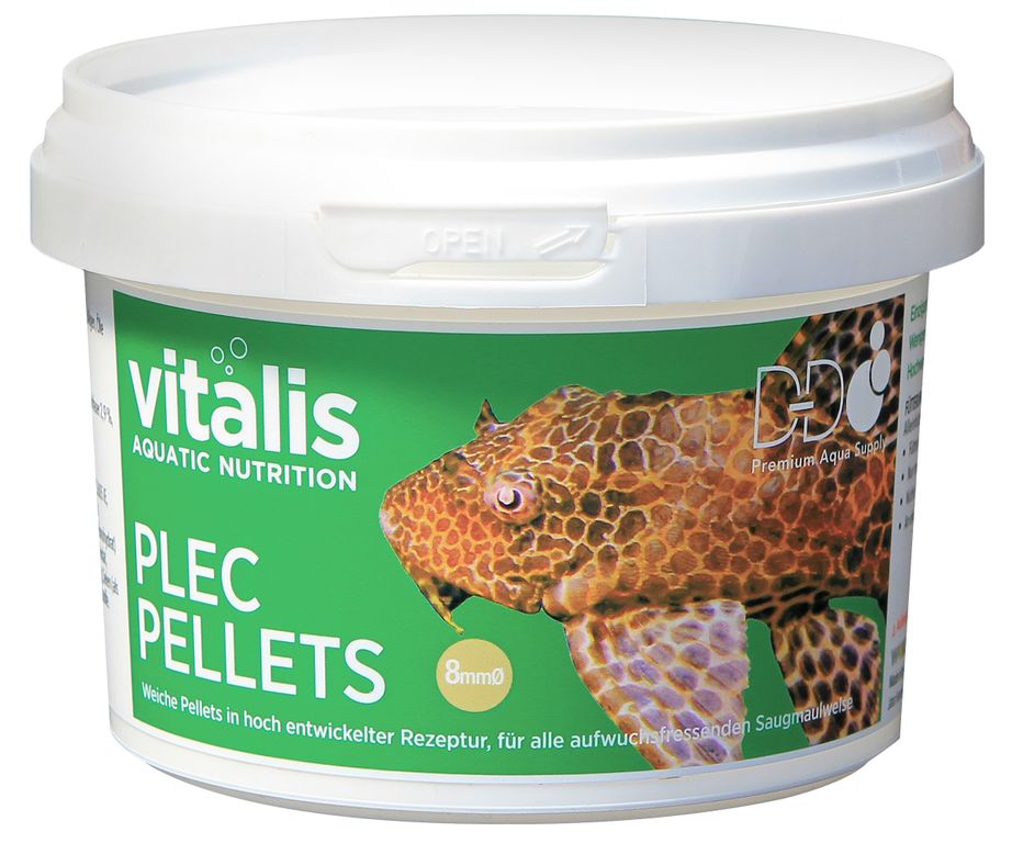 Vitalis Aquatic Nutrition Plec Pellets 8mm 120g – Total Aquatics Inc.